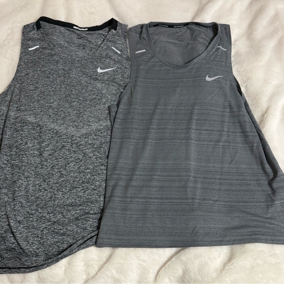 Nike Other - Nike Gray Men's Dri-FIT Sleeveless Training Tanks - Pair